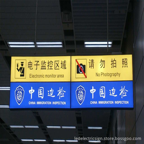 LED Light Box for Ceiling Hanging Directional Sign
